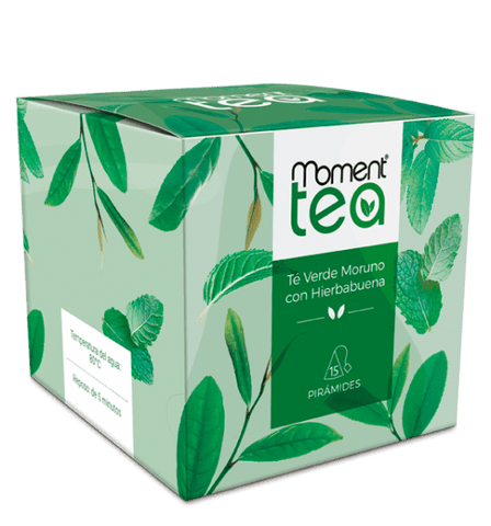 Moment Tea Té Verde Moruno con Hierbabuena Premium 12 (15x2gr) Unidades - The Williams Truck