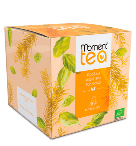 Moment Tea Infusión Rooibos Albahaca Ecológico Premium 12(15x2gr) Unidades - The Williams Truck